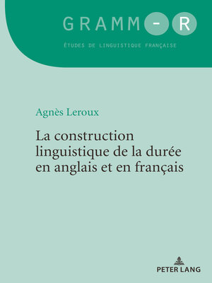 cover image of La construction linguistique de la durée en anglais et en français